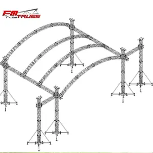 Boîte en banderoles de 30 cm, cercles pour évènement de concert