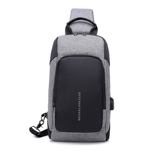 Nouveau sac de poitrine pour hommes Messenger toile épaule version coréenne de la marée diagonale croix multi-fonction sac de poitrine - Product Image 1