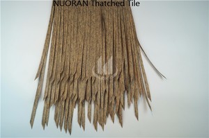 ฟางสีเหลืองประดิษฐ์อลูมิเนียม thatch หลังคา tiki bar - Product Image 4