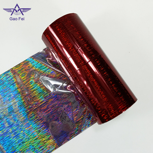 Di Colore rosso di <span class=keywords><strong>Disegno</strong></span> di Alluminio Laser Olografica PET Metallizzato <span class=keywords><strong>Pellicola</strong></span> - Product Image 3
