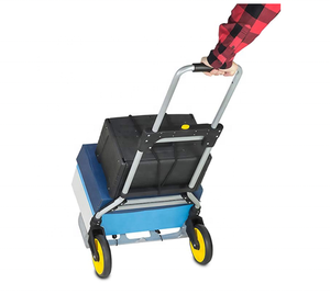 Utilitaire portable de qualité supérieure et chariot mobile roulant pliable 150kg chariot à main léger intelligent plier les chariots à provisions - Product Image 5