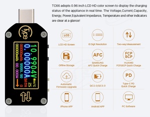 RD TC66C Typ C USB PD Trigger USB Voltmeter Ampere meter <span class=keywords><strong>2</strong></span>-Wege-Spannungsstrommesser Digital Multimeter USB <span class=keywords><strong>Tester</strong></span> - Product Image 5