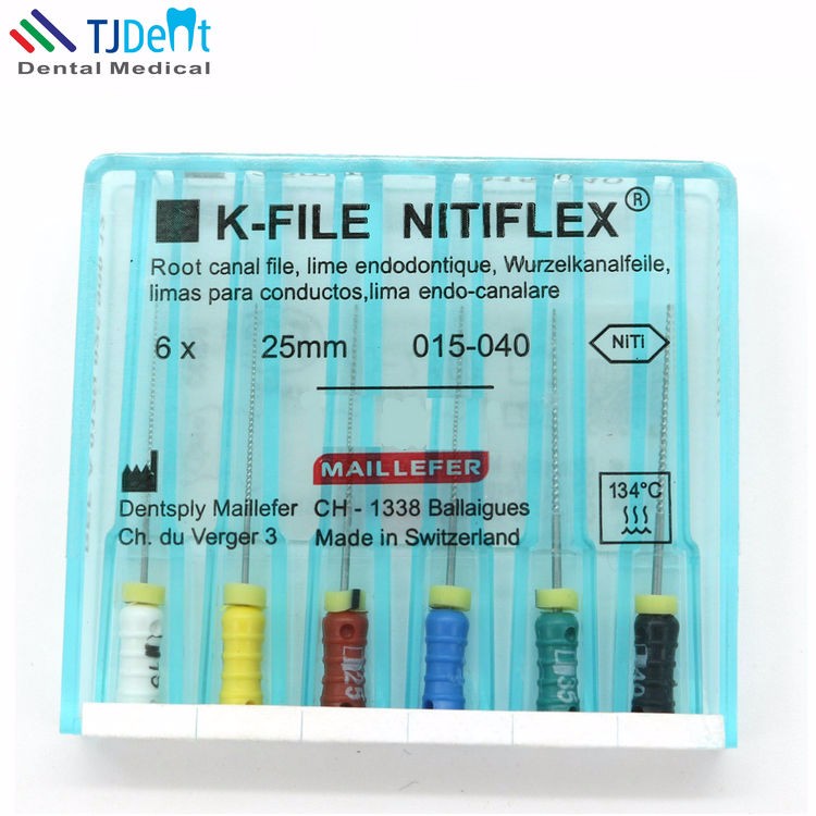 Стоматологические Niti-файлы, стоматологический корневой канал, эндодонтическая коробка, файл Niti K-файлы