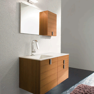 Diseño moderno mueble de <span class=keywords><strong>baño</strong></span> blanco porcelana lavabo y <span class=keywords><strong>espejo</strong></span> conjunto - Product Image 1