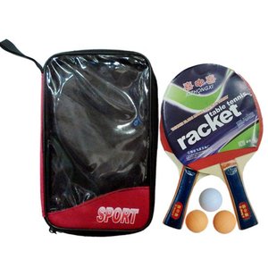 Su misura di buona qualità in legno PingPong Paddle Set da tavolo <span class=keywords><strong>Tennis</strong></span> pipistrello in gomma miglior prezzo racchetta da ping pong - Product Image 2