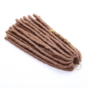 Nuove <span class=keywords><strong>Extension</strong></span> per Capelli Intrecciati AFO <span class=keywords><strong>Nere</strong></span> da 12 Pollici, Grandi Dreadlocks Sintetici in Fibra Proteica Tinta - Product Image 2