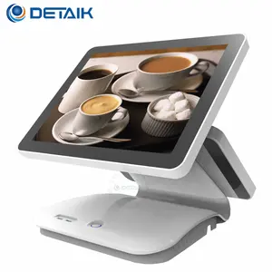 15 Inch Dual Screen Display True Flat All-In-One Touch POS Machine