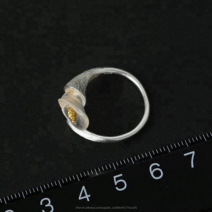 Mode Calla Fleur De Lys 925 bague en argent pour dame - Product Image 6
