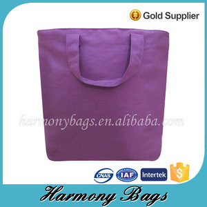 100% recyclé violet toile <span class=keywords><strong>vierge</strong></span> <span class=keywords><strong>coton</strong></span> fourre - tout sac pour le shopping - Product Image 1
