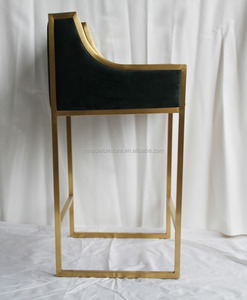 Taburete <span class=keywords><strong>de</strong></span> <span class=keywords><strong>Bar</strong></span> moderno <span class=keywords><strong>de</strong></span> acero inoxidable con <span class=keywords><strong>marco</strong></span> dorado, silla alta <span class=keywords><strong>de</strong></span> tela <span class=keywords><strong>de</strong></span> terciopelo, para Cocina, <span class=keywords><strong>Bar</strong></span>, muebles <span class=keywords><strong>de</strong></span> restaurante para el hogar - Product Image 5