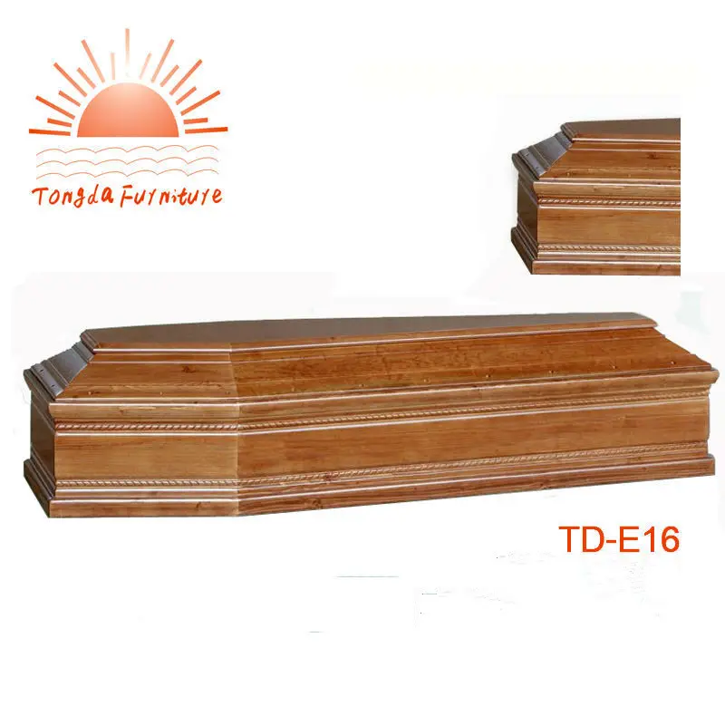 TD--E16 Çin üretici ahşap tabut cenaze kullanımı