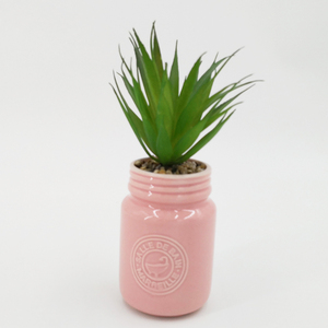 De alta calidad de tamaño de cerámica vidriada <span class=keywords><strong>cactus</strong></span> suculentas maceta de flores para decoración de escritorio - Product Image 2