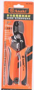 Sasaki đa năng Kìm cắt cáp dây Stripper Kìm công cụ đa chức năng Tước công cụ AK-9103 Kích thước 8 10 12 14 mm - Product Image 5