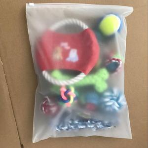Özel kedi pet köpek çiğnemek oyuncak 10 paket seti top kauçuk pamuk ip gıcırtılı köpek oyuncak - Product Image 5