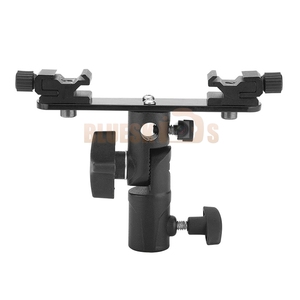 Double support Flash Speedlite avec support de parapluie pour <span class=keywords><strong>caméscope</strong></span> vidéo - Product Image 1