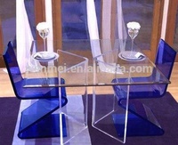 Moderner Acryl stuhl Custom Acryl Esstisch und Stuhl