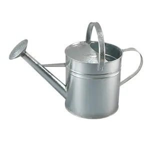 5L Garden Metal Watering Can Plant Flower Colour Galvanised Metal Zinc Watering Can
