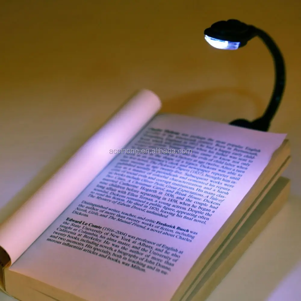 Mini Flessibile Clip-On Vivida Luce del Libro Libro-del Computer Portatile della luce del Libro del LED Lampada della Luce Della Lettura