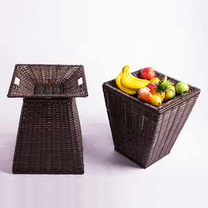 Huangtu Handmade Durable Fruit and <strong>Vegetable</strong> Supermarket Display <strong>Basket</strong> <strong>Stand</strong> - Product Image 5