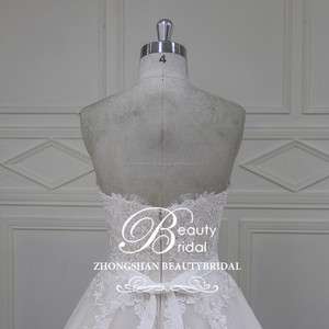 XFM016 chérie décolleté robe de bal robe de mariage avec détachable perlée ceinture - Product Image 6