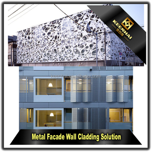 Panel de Fachada Exterior Revestimiento De La Pared de Metal de Aluminio Recubierto de polvo - Product Image 4