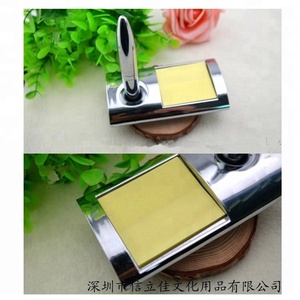 Juego de Bolígrafos de Escritorio con Base Rectangular, Bolígrafo de Escritorio con Bloc de Notas - Product Image 3