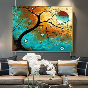 Tranh Sơn Dầu Phong Cảnh Cây Tự Nhiên Độ Phân Giải Cao Tự Làm Theo Yêu Cầu - Product Image 4