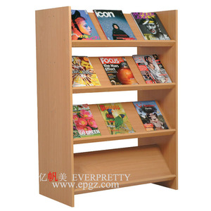 Di alta Qualità In Legno Scaffali Giornale Rivista Cremagliera per la Biblioteca - Product Image 5