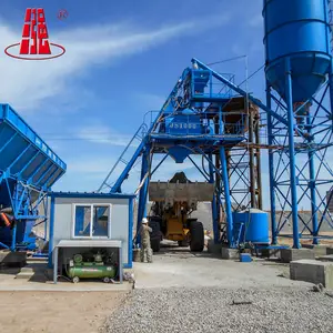 Construction Equipment Hopper Type HZS50 Concrete Batching Plant