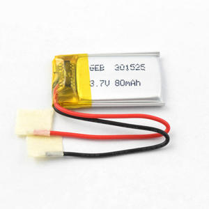 Batteria ai Polimeri di Litio Ricaricabile Li-po 301525 <span class=keywords><strong>3</strong></span>.7v 80mAh Vendita Calda - Product Image 5