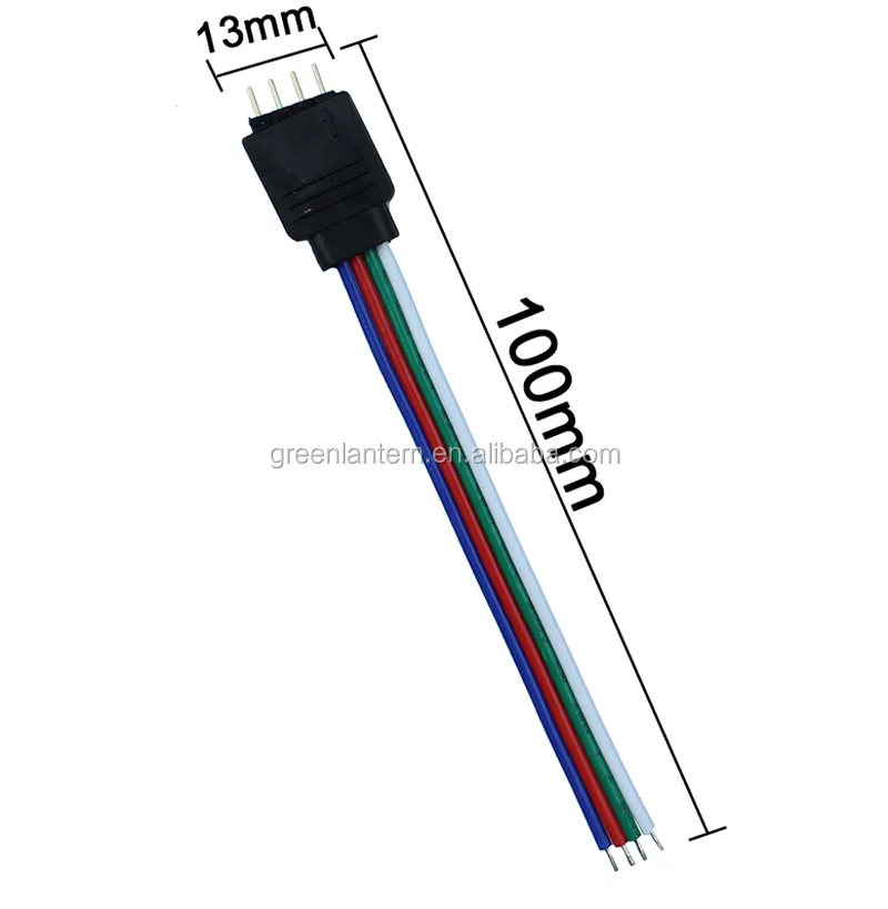 RGB 4pin Female/Male Connector Cable Wire für 5050/3528 RGB Led Strip 4 Pin Led Cable für RGB LED Controller
