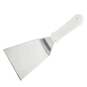 New products Kitchen Tools Roasting Spatula / Teppanyaki Turner / BBQ grill Spatulas with White PP Handle