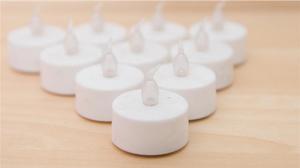 3.6×3.6cm 黄色 環境に優しい 火を使わない 電子バタフライティーライトキャンドル 電池式 丸型キャンドル - Product Image 3