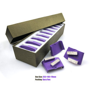 Sunny Factory OEM personnalisable deux barres EZ Change diamant outil de meulage Segments rectangulaires disque <span class=keywords><strong>abrasif</strong></span> <span class=keywords><strong>pour</strong></span> sol béton - Product Image 2