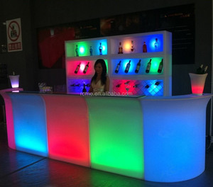Cina pabrik dipimpin bar cocktail furniture led bar counter untuk outdoor/taman - Product Image 2