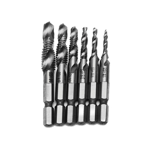 6Pcs M3 to M10 <strong>Metric</strong> Titanium Combined Combination HSS Drill Tap Bit Set for Screw <strong>Tapping</strong> Threading Tools - Product Image 5