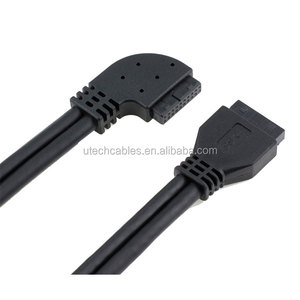 Cable USB 3.0 en Ángulo Izquierdo de 90 Grados, de 20 Pines y 19 Pines, Hembra a Hembra, de 50 cm - Product Image 6