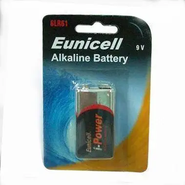 Eunicell 1 Pack 6LR61 6AM6 MN1604 PPP3 Dry Cell Baterai 9 Volt