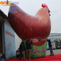 Modelo de animal inflable gigante de alta calidad, decoración de pollo inflable para exteriores