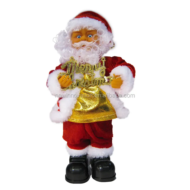 Produk Baru Mainan Natal 12 Inci Sinterklas untuk Dekorasi Pesta Liburan Natal