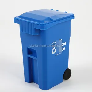 Desktop mini lata de lixo de plástico colorida
