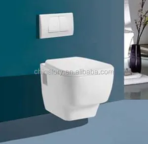便座新しいデザインセラミックツーピースプロモーション壁掛けトイレ便座