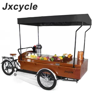 Triciclo de comida rápida/carrito expendedor de café/bicicleta de café