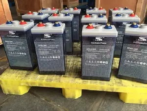 ディープサイクルpvソーラー電池2ボルト300ah管状プレートウェット浸水opzs鉛酸バッテリー