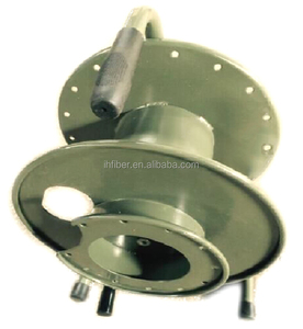 Tambor de cable de <span class=keywords><strong>fibra</strong></span> blindado móvil retráctil portátil para entornos hostiles/carro de carrete/con conector impermeable PDLC - Product Image 1