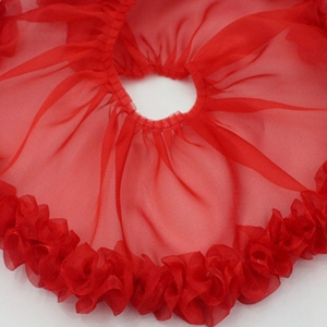 Venta al por mayor de tela de malla bordado flecos cinta encaje cuello borde volante ajuste para decoración de vestidos - Product Image 4