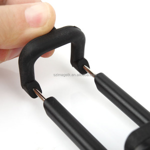 Gel de sílice antideslizante mango tomar selfie stick para teléfonos móviles, holding selfie palo con el clip + cable - Product Image 5