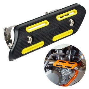 Cubierta de escudo térmico para tubo de escape NiceCNC, protector de talón para KTM 250 EXCF EXC F 2017 <span class=keywords><strong>2018</strong></span> 2019 para Hus qvarna <span class=keywords><strong>FE</strong></span> 250 350 <span class=keywords><strong>450</strong></span> 501 14-19 - Product Image 2