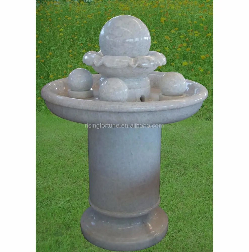 Beautiful white marble garden water fountains