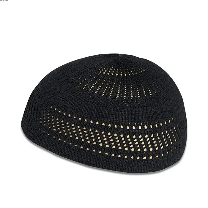 Mũ Đầu Lâu Hồi Giáo Mũ Đầu Lâu 100% Cotton Mũ Hóa Trị Mũ Bảo Hiểm Kufi Mũ Beanie Màu Trơn Và Sọc Cho Cả Nam Và Nữ